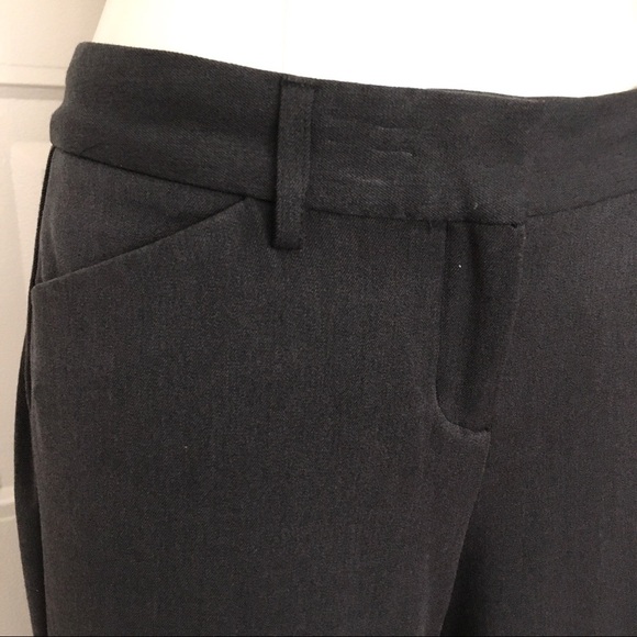 EXPRESS charcoal gray Editor flared trousers 2 - Picture 4 of 9